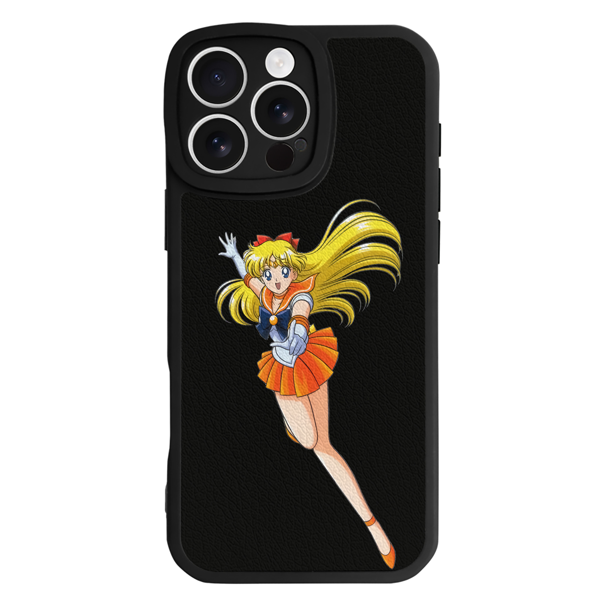 （画像用） 美少女戦士セーラームーン 愛野 美奈子 あいの みなこ Sailor Moon Aino Minako 【iPhone 16シリーズ対応】シリコンスマホケース（レザー調） 材質：シリコン